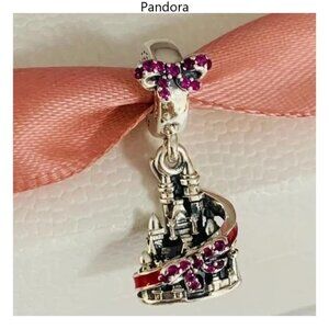 Disney Castle Charm with Pink Accents